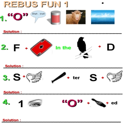 rebus pictogram puzzles word play word games